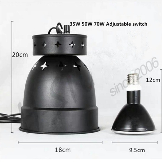 Lebensfähige Dimmbare 70W Reptilienprodukte Befestigungszubehör für Reptilienbox Käfig Gehäuse HID Lampe